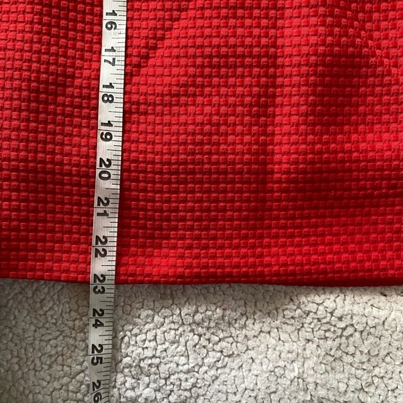 Pat Crowley Made in Ireland Red Mini Skirt, waist 16.5” - Picture 9 of 10